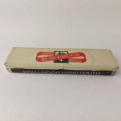 Old metal box Koh-I-Noor Hardtmuth used, empty #5477