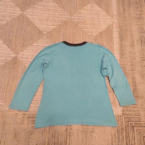 Frozen Olaf Pajama Shirt size 10Y turquoise like new, cotton