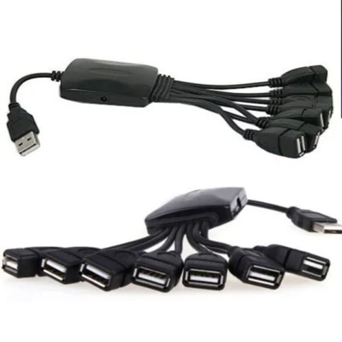 7 Port USB 2.0 Hub with Power Adapter