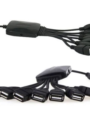 7 Port USB 2.0 Hub with Power Adapter