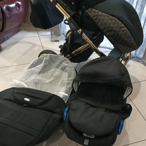 Baby Merc Faster 3 in 1 Limited Edition Black with Gold frame like new