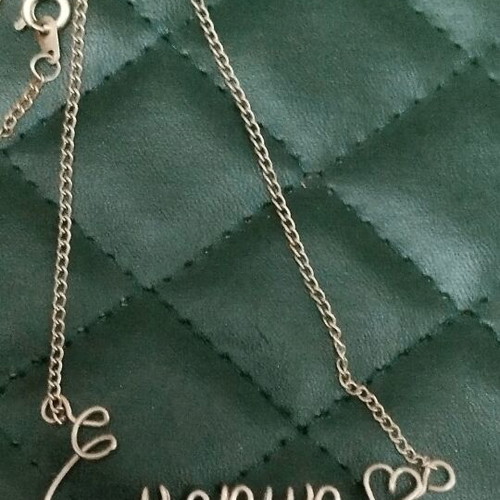 Name necklace Irini used handmade