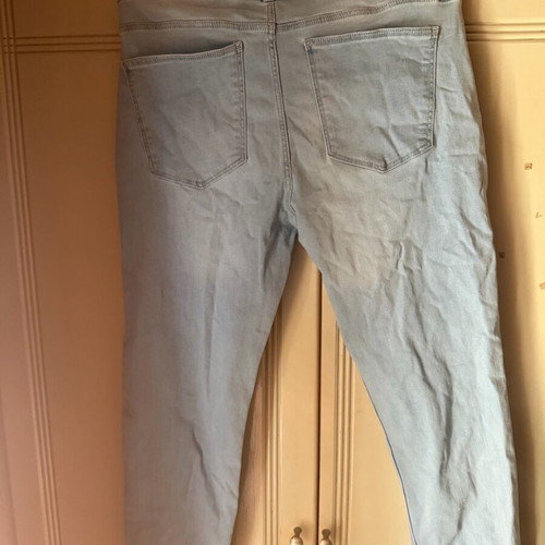 Jeans with frayed edges like new, size XXL