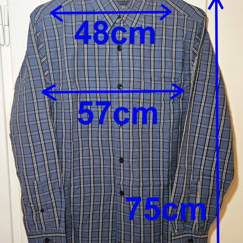 Guess men's plaid shirt, size M, cotton