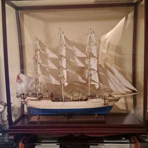 Handmade wooden ship Christian Radich like new