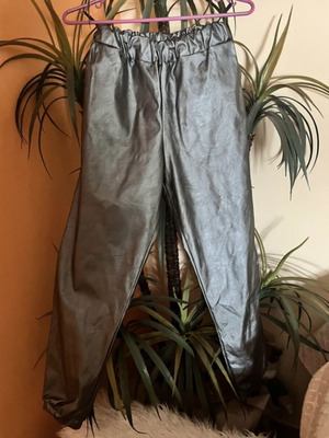 Boxnow leather pants XL grey silver new