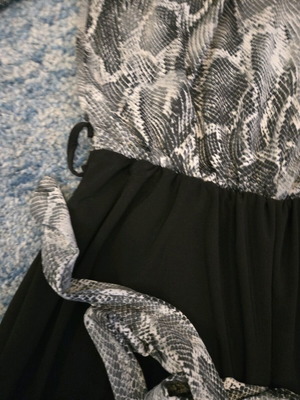 One-piece jumpsuit new, size XL, black and gray