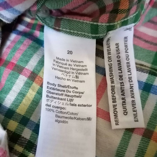 J.Crew women's plaid shirt 3XL like new, red and green