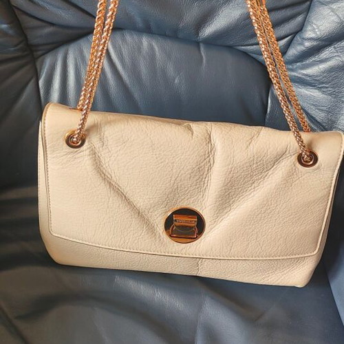 Coccinelle Liya shoulder bag beige like new genuine leather