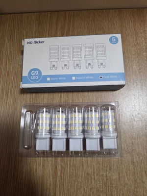 G9 LED λαμπτήρες νέοι, σετ 5 τεμαχίων
