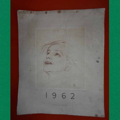 Keranis 1962 wall calendar used with 12 E. Koutlidis collection prints
