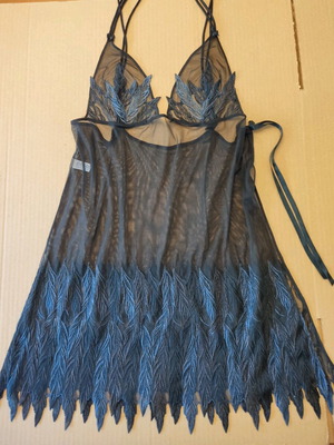 Babydoll like new, black with grey-blue details, size 2