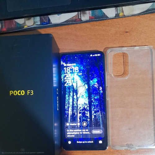 Xiaomi Poco F3 smartphone like new, 6+2GB RAM, 128GB storage, white