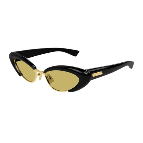 Bottega Veneta BV1387S Cat Eye Sunglasses new, black/gold, full set