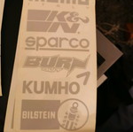 Car stickers new, pack