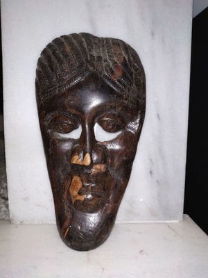 Αφρικανική μάσκα καινούργια, ύψος 22 cm