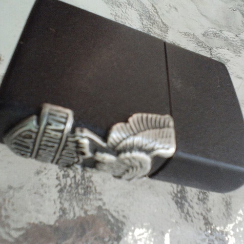 Zippo 2000 Harley Davidson lighter used with embossed eagle logo