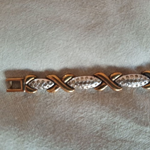 Rotary bracelets set stainless steel silver and gold like new