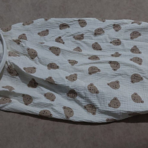 Cotton nursing cover like new with bear pattern