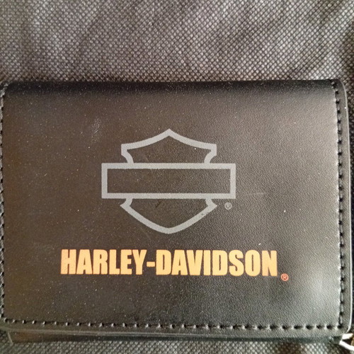 Harley Davidson biker wallet genuine leather like new