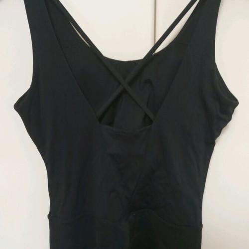 One-piece jumpsuit used, black, size S