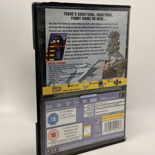 Family Guy Something Darkside DVD used, dubbed, action adventure thriller