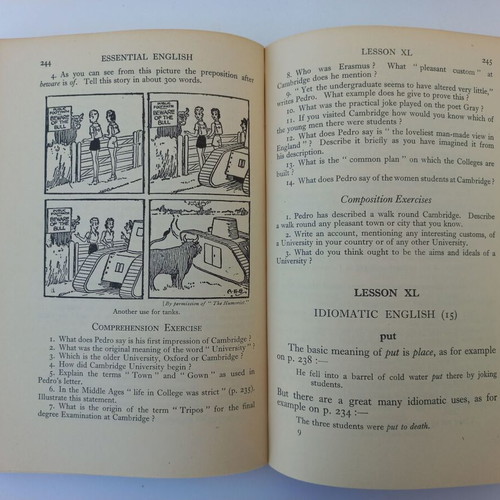 Essential English books used, pack of 4, 1947-1952