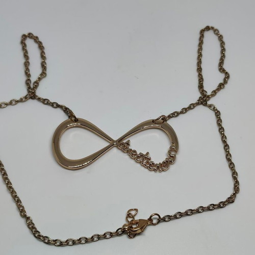One Direction Infinity Necklace like new, rose gold color
