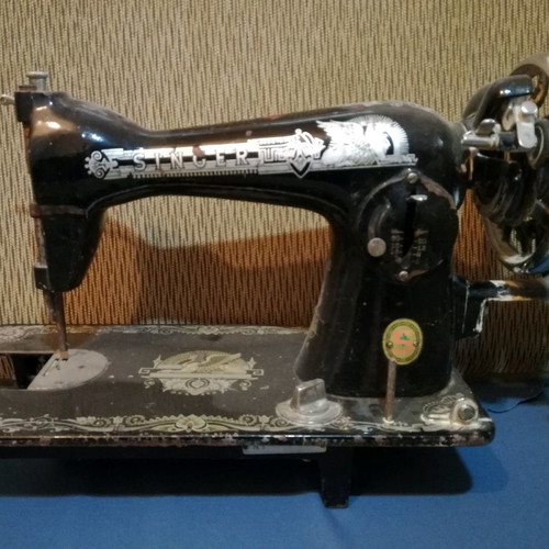 Singer antique sewing machine used