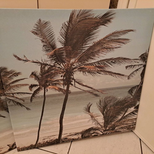 Triptych painting frame new 56×56cm each piece