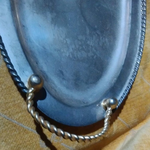 Serving tray like new with golden handles