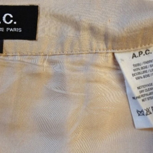 A.P.C A-line silk skirt new, ivory color, size M