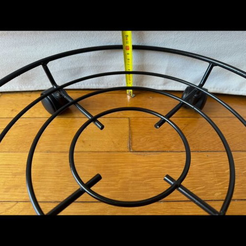Plant pot bases with wheels like new, pack of 10, black