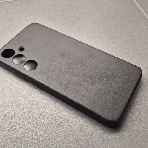 Samsung Galaxy S24+ Vegan Leather case used, genuine leather