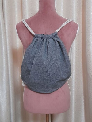 Backpack 2-in-1 fabric eco-friendly gray like new