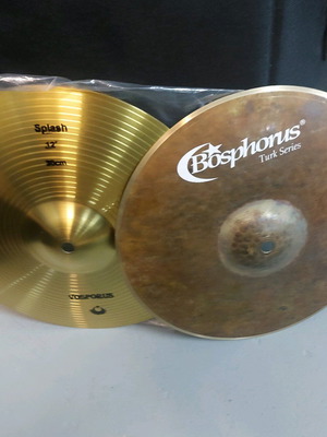 Bosphorus Turk Series splash 11" and crash 16" cymbals new, handmade