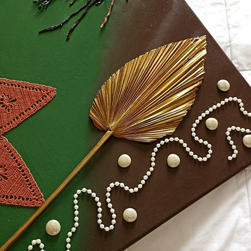 Decorative Canvas Wall Art handmade, 50x70 cm