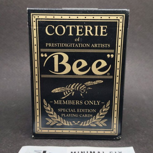 Coterie Bee playing cards like new, collectible special edition