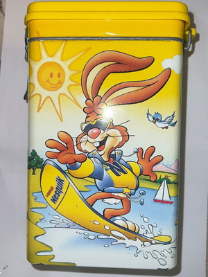 NESQUIK γαλόκουτο τσίγγινο κακάο, συλλεκτικό 1990