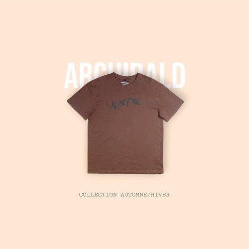 Travis Scott Mister Tee authentic T-shirt like new, black and brown