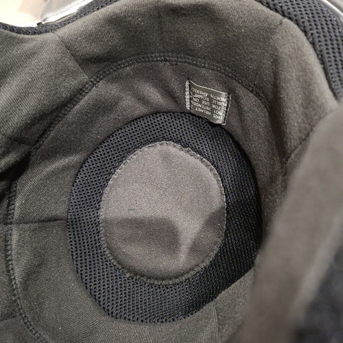 Vespa jet helmet, soft touch, small, dark grey-black, handmade with leather details