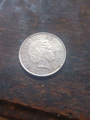10 Pence 2008 UK used coin
