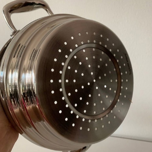 Tupperware Chef Series stainless steel steamer new for 2.8L pot