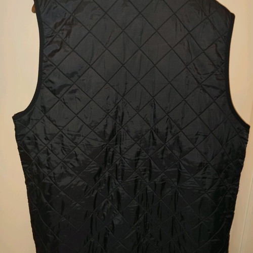 Barbour vest navy blue Large like new