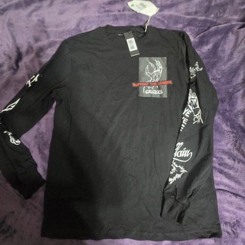Diesel T-JUST-LS-A9 long sleeve T-shirt size L, black