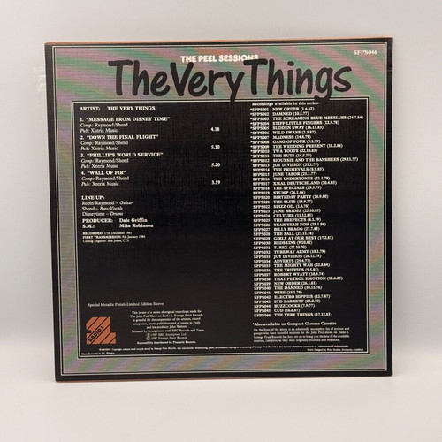 The Very Things The Peel Sessions vinyl record