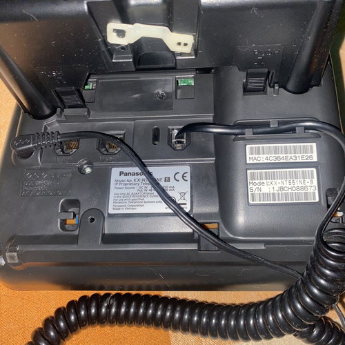 Panasonic KX-NT551 IP phone used with power supply
