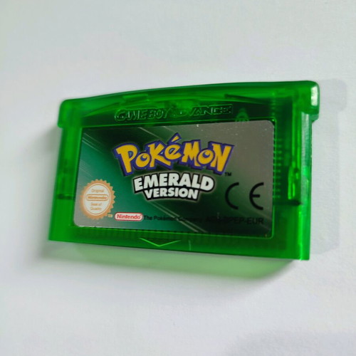 Emerald Pokemon GBA Game Boy Advance SP Cartridge used