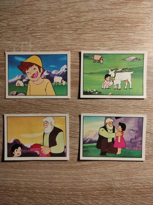 Αυτοκόλλητα Πανίνι Heidi 1979-1980 μεταχειρισμένα, πακέτο 13 τεμαχίων