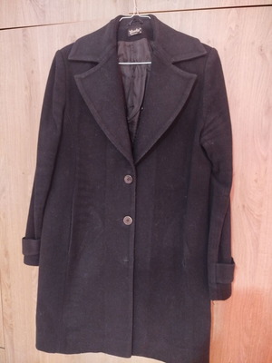 Ysatis wool coat used, size 4 (S/M), black